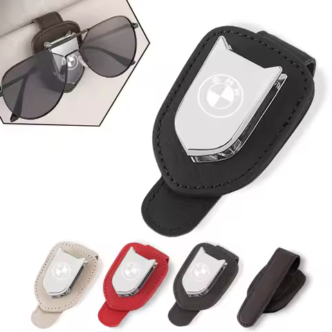 Car Sun Visor Glasses Holder Sunglasses Clip Accessories For BMW X1 X2 X3 X5 X4 X6 X7 G30 G20 G32 G1