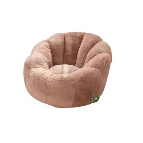 High Velvet Beanbag Sofa Soft Lounge Single Person Fabric Small Beanbag Sofa Lazy Recliner Modernos