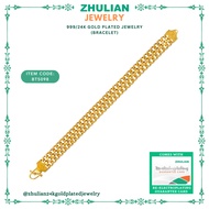BT5098 Rantai Tangan Lipan 2 Kait Original Zhulian Gold Plated Jewelry [BT8505]