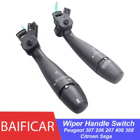 Baificar Brand New Headlight Combination Wiper Handle Switch For Peugeot 307 206 207 408 308 Citroen
