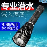 L2023新款P70強光潛水手電筒LED戶外潛水救援照明專業潛水手電筒