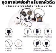 ชุดสายไฟย่อ รถ W125iบังลม-S3และW110i-S4 สายไฟรถคาร์บูแปลงเป็นหัวฉีด ไม่เข้าแบต ไม่ใช้แผงชาต ชุดสายไฟ