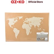 Cork Board Peta Dunia Pin Board Papan Display Soft Board Alat Presentasi Perlengkapan Kantor Mading 
