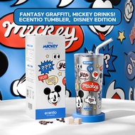 【voucher 20k】【Original】ecentio tumbler minum stainless sedotan Disney Micky 550ml