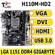 MOBO H110M Socket 1151 DDR4 GEN 6 AND 7 - Gigabyte