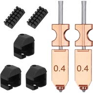 2PCS 0.4MM Upgraded Integrated Adventurer 5X Nozzle Compatible with Flashforge AD5X 3D Printer Hoten