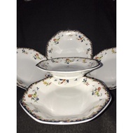 ♞,♘Narumi  5pc Medium Pasta/Dessert Plates