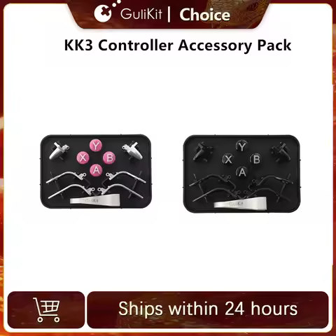 GuliKit For GuliKit KK3 Max KK3 Pro Controller Accessories Pack with 6 Rear Paddles,4 PC Layout ABXY