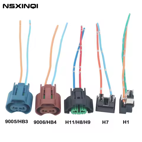1X 9005 9006 H7 H1 H11 Original car LED Female Adapter Wiring Harness Sockets Wire Connector For Hea