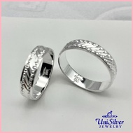 ◬ ❀ Unisilver 925 Sterling Wedding Band Ring (WR170-1001 1197)