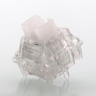 PHYLINA ThunderFlash White Magnetic Switches - คีย์บอร์ดเกม RGB Pre-Lubed เชิงเส้น 35g ดีไซน์โปร่งใส