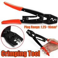 HS-16 Non-Insulated Terminals Crimper 1.25-16mm Easy Crimp Pliers Wire Connector Electrician Tool S