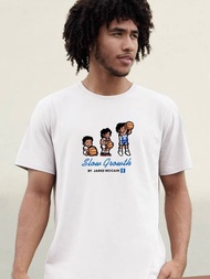 76Ers Magic Fairy Brother Jared Maccain  Hand-Drawn Anime American Casual Basketball Crew  Short Sle