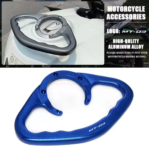 Motorcycle Passenger Handgrips Hand Grip Tank Grab Bar Handle For MT-03 MT03 MT 03 2015 2016 2017 20