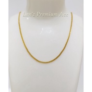 22k Gold Stainless Steel Mat Titanium Necklace