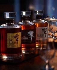 【收酒】 威士忌 whisky HIBIKI 響 12 17 21 花鳥風月 白鷺 鳳凰 武藏野富士 九谷燒 櫻花 百花齊放