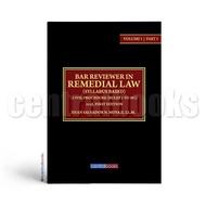Bar Reviewer in Remedial Law (Syllabus-Based) Vol. I Part I (2021) by Dean. Salvador N. Moya II