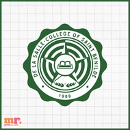 DLSU CSB LOGO STICKERS | DLSU COLLEGE OF ST. BENILDE | WATERPROOF STICKERS FOR LAPTOP LUGAGGE JOURNA
