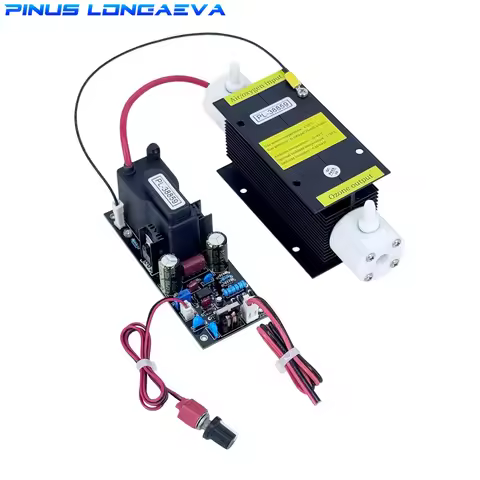 High-end 5g/h 45w Adjustable Black Quartz Tube Air Cooling Ozone Generator Kit Ozone Air Water Oil P