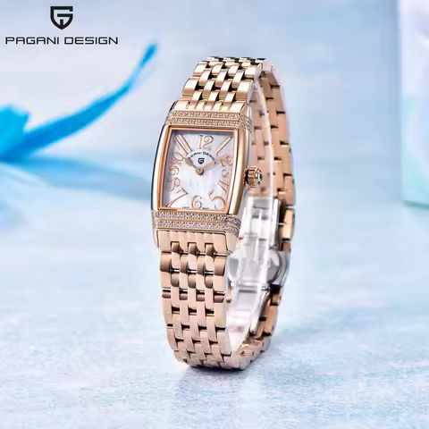 PAGANI DESIGN Luxury Roman numerals Watch For Woman Waterproof Ladies Watch Stainless Steel Quartz W