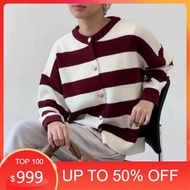 CHEAP - HECTIC Alice Knit Cardigan Premium - Women's Striped Cardigan Premium Knit Material - Blaste