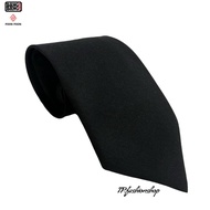 เนคไทสำเร็จรูปไม่ต้องผูก สีดำ⚫️ผ้าลีวาย (เนคไทชุดกากีคอแบะตำรวจเนคไทนักศึกษา)