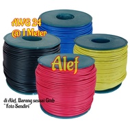 MERAH HIJAU 5Meter awg 24 Red Cable Yellow Black Greenbiru awg24 Fiber Car Cable