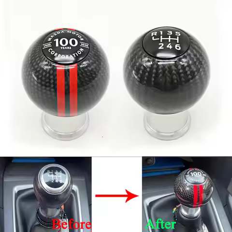 Car 6 Speed Manual Transmission Modified 35th 100th Anniversary Gear Shift Knob For Mazda 3 Axela 6 