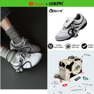Genuine Cat&Sofa Football Shoes Silver Black CS25011 - Y2K Cat Sofa Men's and Women's Sports Shoes