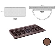 Heavy Duty Drain Cover Hardened UV Plastic Mesh Type 9" X 17'' Penutup Longkang Tahan Lasak Techplas