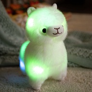 JOJO CASTLE Electronic Alpaca Plush Toy Stuffed Soft Alpaca Pillow Doll LED Light Plush Glowing 24/4