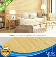 wallpaper dinding 3d foam timbul motif batu bata 70cm x 77cm - cream