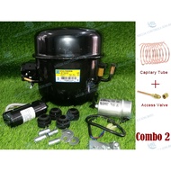 Kulthorn Compressor AE7440EK (R22 / 1/2 hp) + Capilary Tube + Access Valve / Combo Set 2