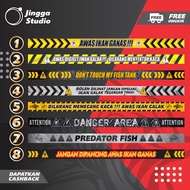 Fierce Fish Aquarium Sticker List #1