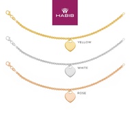 HABIB 925 Silver Bracelet (Heart) CJ-7-BR1