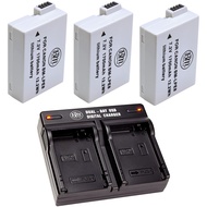 BM Premium 3 Pack of LP-E8 Batteries and Dual Bay Battery Charger for Canon EOS Rebel T2i, T3i, T4i,
