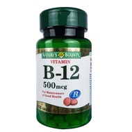 NATURE'S BOUNTY Vitamin B-12 500mcg 100's
