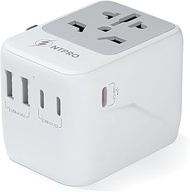 Universal Adapter 35W PD, 10A Portable Charger, International Power Adapter with 3 USB C and 2 USB A
