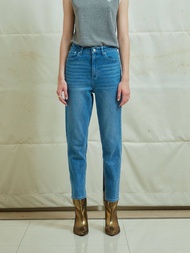 Wara Curved MOM jeans (#561#565#563#586) กางเกงยีนส์ ขายาวทรงมัม