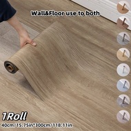 1Roll Vinyl Wall And Flooring Roll Sticker 15.7"W X 118"L/ 12.9 Sq. Ft, Peel And Stick Wall Tiles SX