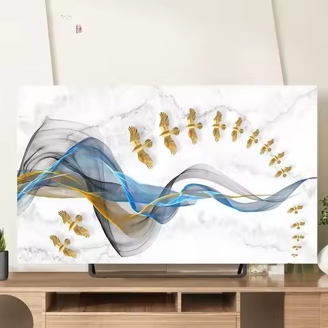 Lcd TV Cover 42 Inch Hanging 50 Inch Cloth Art 47 European Style 48 Cover Towel 60 TV Cover Dust Cov