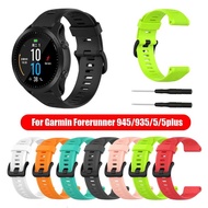 Sports Silicone Watch Band Strap For Garmin Forerunner 945 935 Fenix 5 Plus Replacement Bracelet