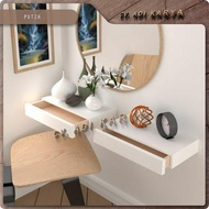 Floating Drawer Wall Shelf Minimalist Drawer Shelf Multi-Purpose Cosmetic Storage [40x20cm]
