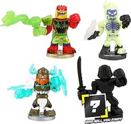 Akedo Legends of Powerstorm Warrior Collector Pack - 4 Mini Battling Action Figures Including 1 Ultra Rare Warrior and 1 Mystery Warrior, Multicolor (15187)