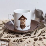 【好日戀物】4德國vintage復古古董鐘紀念咖啡杯組
