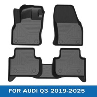 2025 Rubber Floor For Q3 2019-2025 Waterproof 3D Car Mats All Weather Anti Slip TPE Accessories