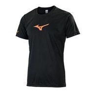 2024 MIZUNO 美津濃 Slim FIT合身版型男款羽球短袖T恤 72TAB50609 黑