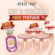 [FREE Perfume] HEXZE Cushion Foundation x2 + FREE Refill x2 + FREE Perfume + EXTRA 2 Puffs