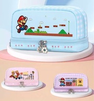 Mario 孖寶兄弟 卡通 公仔 多用途 筆袋 化妝袋 收納袋 文具 收納 學生