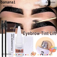 BA Eyebrow Dye Tint Kit, Semi Permanent 2 in 1 Eyebrow Cosmetics, Brow Enhance Fast Dye Waterproof E